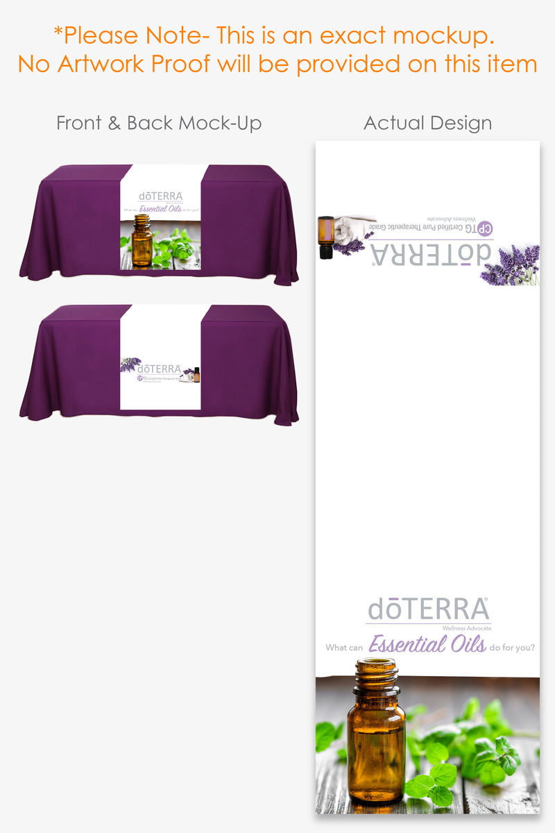 DoTERRA Table Runner with Lavender Field Image newest - 38