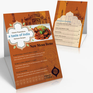 4" x 6" Table Tents